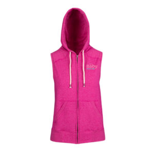Sleeveless Hooded Jacket Pink - Adult