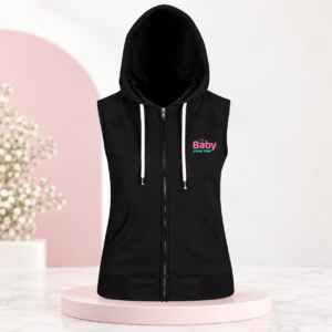 Sleeveless Hooded Jacket Black